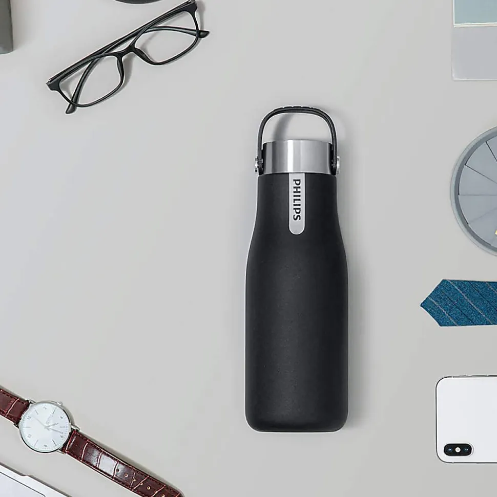 Philips UV Smart Bottle, 20 Oz, Black
