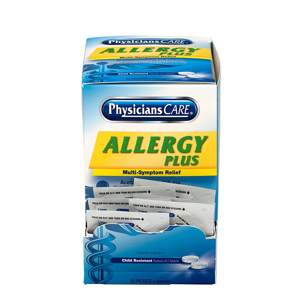 PhysiciansCare Allergy Medication, 2 Per Pack, Box Of 50 Packs