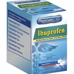 PhysiciansCare Ibuprofen Single Dose Packets, 2 Tablets Per Box, Box of 125 Packets