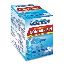 PhysiciansCare Non Aspirin Pain Reliever Medication, 2 Tablets Per Packet, Box Of 125 Packets
