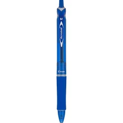 Pilot® Acroball Colors Retractable Advanced Ink Pens, Medium Point, 1.0mm, Blue Barrel, Blue Ink, Pack of 12 Pens