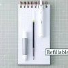 Pilot Acroball PureWhite Ball Point Pen, Fine Point, 0.7 mm, White/Silver Barrel, Black Ink