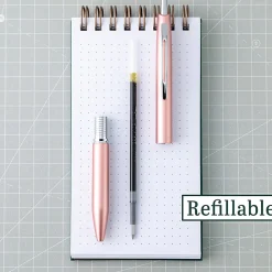 Pilot® Acroball 1000 Ultra-Premium Ballpoint Pen, Fine Point, 0.7 mm, Rose Gold Barrel, Black Ink
