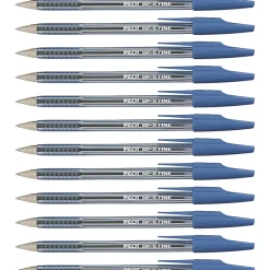 Pilot® Better™ Ballpoint Pens, Fine Point, 0.7 mm, Blue Barrel, Blue Ink, Pack Of 12