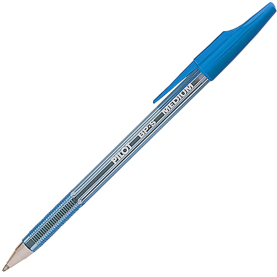 Pilot® Better™ Ballpoint Pens, Medium Point, 1.0 mm, Blue Barrel, Blue Ink, Pack Of 12