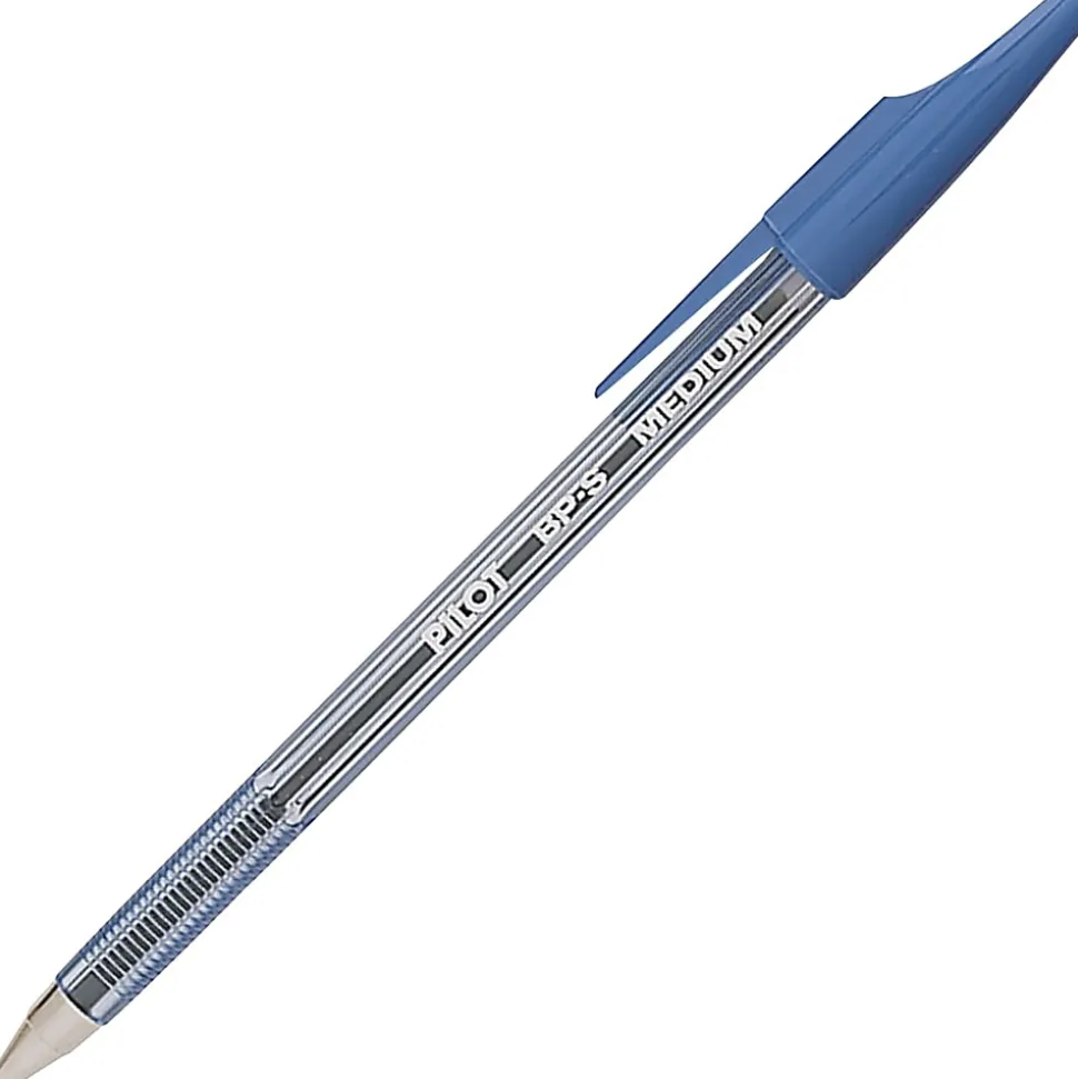 Pilot® Better™ Ballpoint Pens, Medium Point, 1.0 mm, Blue Barrel, Blue Ink, Pack Of 12