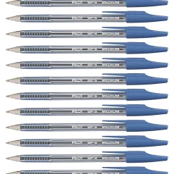 Pilot® Better™ Ballpoint Pens, Medium Point, 1.0 mm, Blue Barrel, Blue Ink, Pack Of 12
