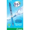 Pilot B2P "Bottle To Pen" Retractable Ballpoint Pens, Medium Point, 1.0mm, 82% Recycled, Translucent Blue Barrels, Black Ink, Pack of 12