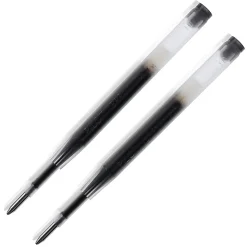 Pilot® Dr. Grip™ Center Of Gravity Ballpoint Pen Refills, Medium Point, 1.0 mm, Black, Pack Of 2 Refills