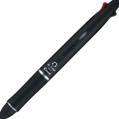 Pilot® Dr. Grip 4+1 Multifunction Ballpoint Pen And Pencil, Fine Point, 0.7 mm, Black Barrel, Assorted Color Ink