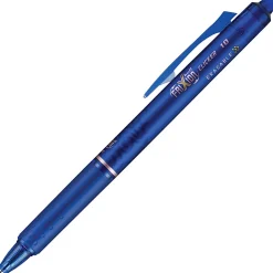 Pilot® FriXion® Ball Clicker Erasable Retractable Gel Pens, Pack of 12, Bold Point, 1.0 mm, Blue Barrel, Blue Ink