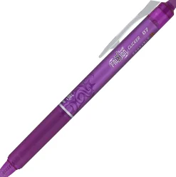 Pilot® FriXion® Ball Clicker Erasable Retractable Gel Pens, Pack of 3, Fine Point, 0.7mm, Assorted Barrels, Assorted Ink