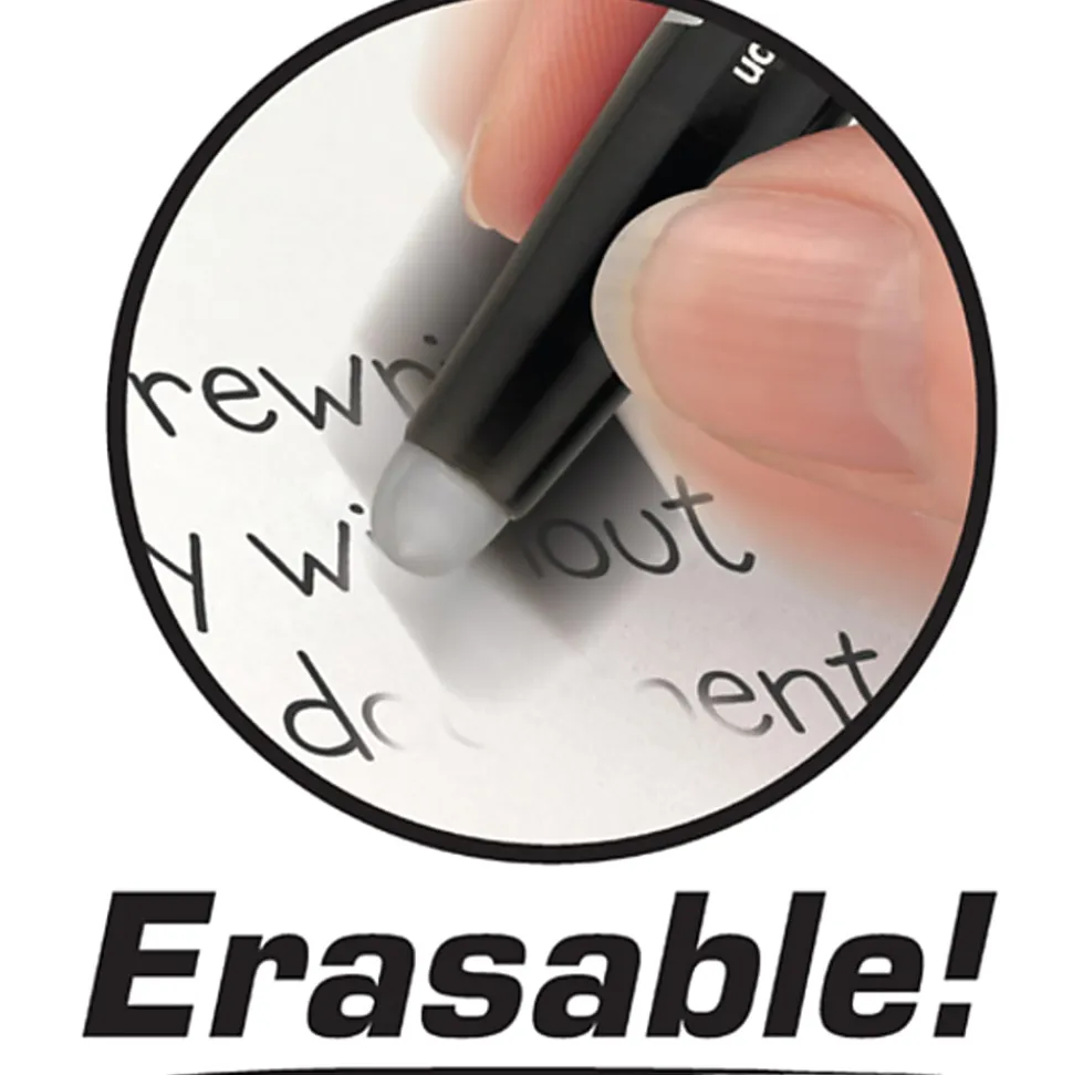 Pilot® FriXion® Ball Erasable Gel Pens, Pack of 12, Fine Point, 0.7 mm, Red Barrel, Red Ink