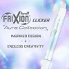 Pilot FriXion Clicker Aura Retractable Erasable Gel Ink Pens, Fine Point, 0.7mm, White Barrel, Assorted Ink, Pack of 3 Pens