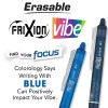 Pilot FriXion Clicker Vibe Retractable Erasable Gel Ink Pens, Fine Point, 0.7mm, Assorted Barrels, Assorted Ink, Pack of 3 Pens, 22544