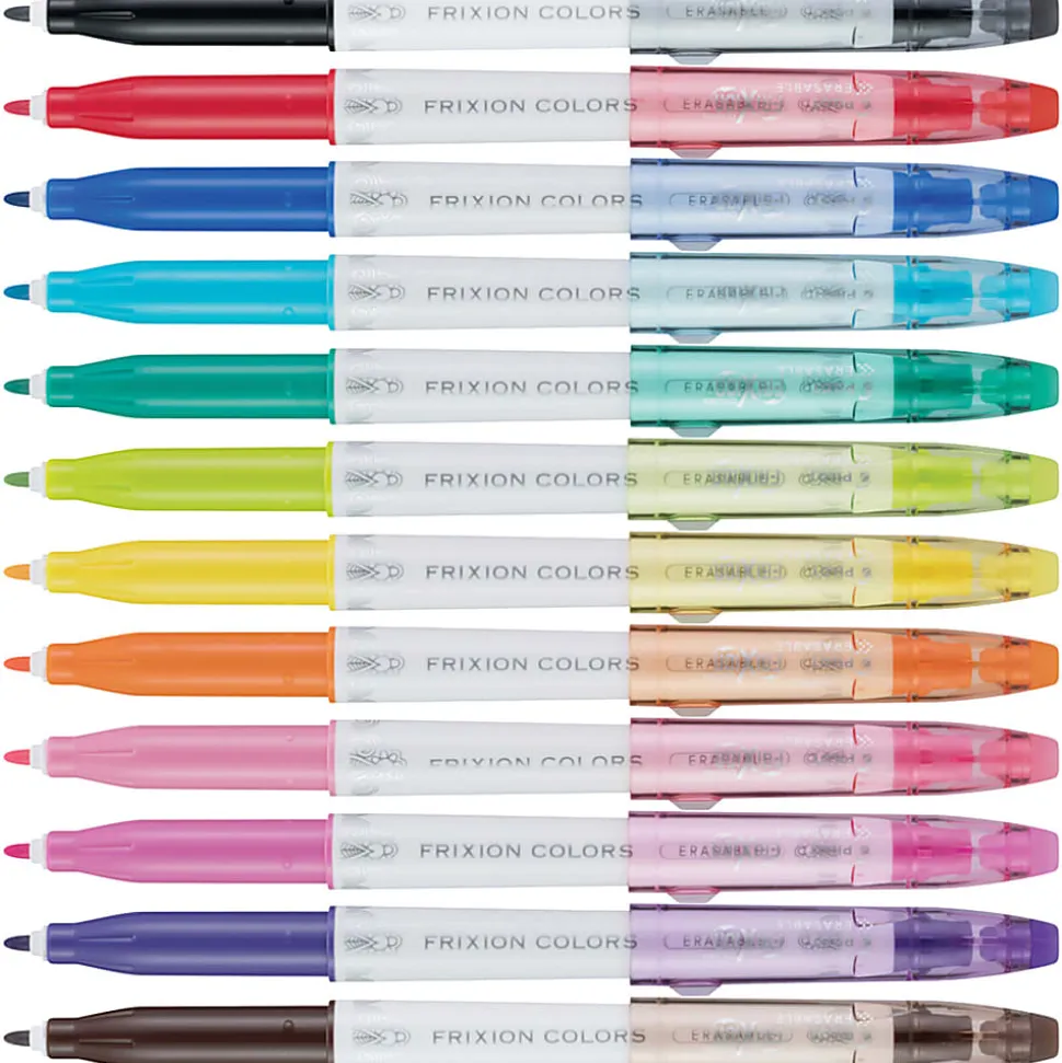 Pilot FriXion Colors Erasable Marker Pens 12 / Pack