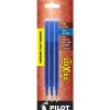 Pilot® FriXion® Erasable Ink Pen Refills, Fine Point, 0.7mm, Blue Ink, Pack Of 3