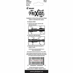 Pilot® FriXion® Erasable Ink Pen Refills, Fine Point, 0.7mm, Red Ink, Pack Of 3