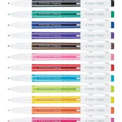 Pilot FriXion Fineliner Erasable Marker Pens  0.6 mm Fine Pen Point  Gel based  12 / Set