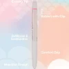 Pilot FriXion Waai Retractable Erasable Gel Ink Pen, Extra Fine Point, 0.5mm, Beige Barrel, Light Pink Ink, Single Pen