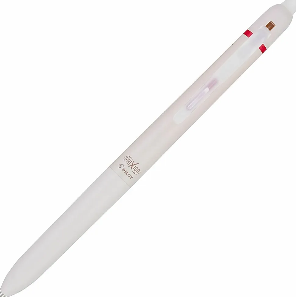 Pilot FriXion Waai Retractable Erasable Gel Ink Pen, Extra Fine Point, 0.5mm, Beige Barrel, Cherry Ink, Single Pen