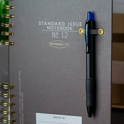 Pilot G2 Edge Gel Pen, Fine Point, 0.7mm, Black Barrel, Blue Ink, Single Pen