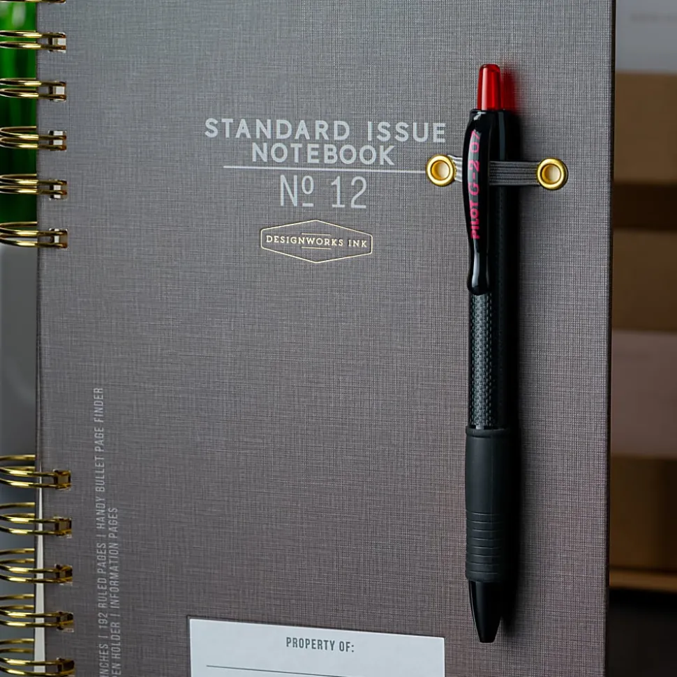 Pilot G2 Edge Gel Pen, Fine Point, 0.7mm, Black Barrel, Red Ink, Single Pen