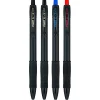 Pilot G2 Edge Gel Pens, Fine Point, 0.7mm, Black Barrel, Assorted Inks, Pack of 4 Pens