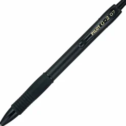 Pilot G2 Edge Gel Pens, Fine Point, 0.7mm, Black Barrel, Black Ink, Pack Of 36 Pens