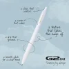 Pilot G2 Edge White Retractable Premium Gel Pen, Fine Point, 0.7mm, White Barrel, Black Ink, Single Pen