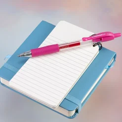 Pilot G2 Gel Pen, Extra Fine Point, 0.5 mm, Clear Barrel, Pink Ink