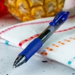 Pilot G2 Gel Pens, Fine Point, 0.7mm, Translucent Barrels, Assorted Inks, Pack Of 10 Pens