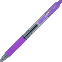 Pilot G2 Inspiration Gel Pens, Fine Point, 0.7 mm, Clear Barrels, Assorted Ink, Tub Of 36 Pens