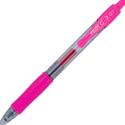 Pilot G2 Inspiration Gel Pens, Fine Point, 0.7 mm, Clear Barrels, Assorted Ink, Tub Of 36 Pens