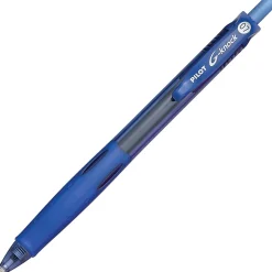 Pilot® G-Knock BeGreen Gel Rollerball Pen, Fine Point, 0.7 mm, Blue Barrel, Blue Ink, Pack Of 12