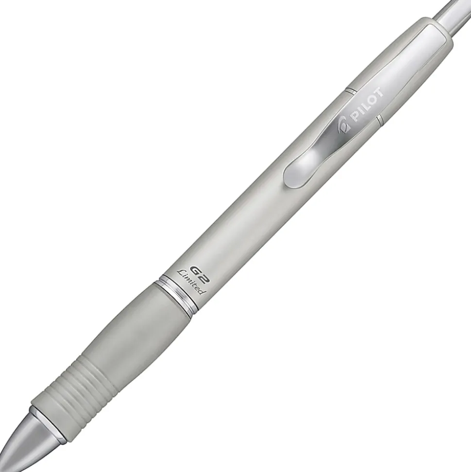 Pilot G2 Limited Retractable Gel Ink Roller Pen, Fine Point, 0.7 mm, Assorted Barrels, Black Ink