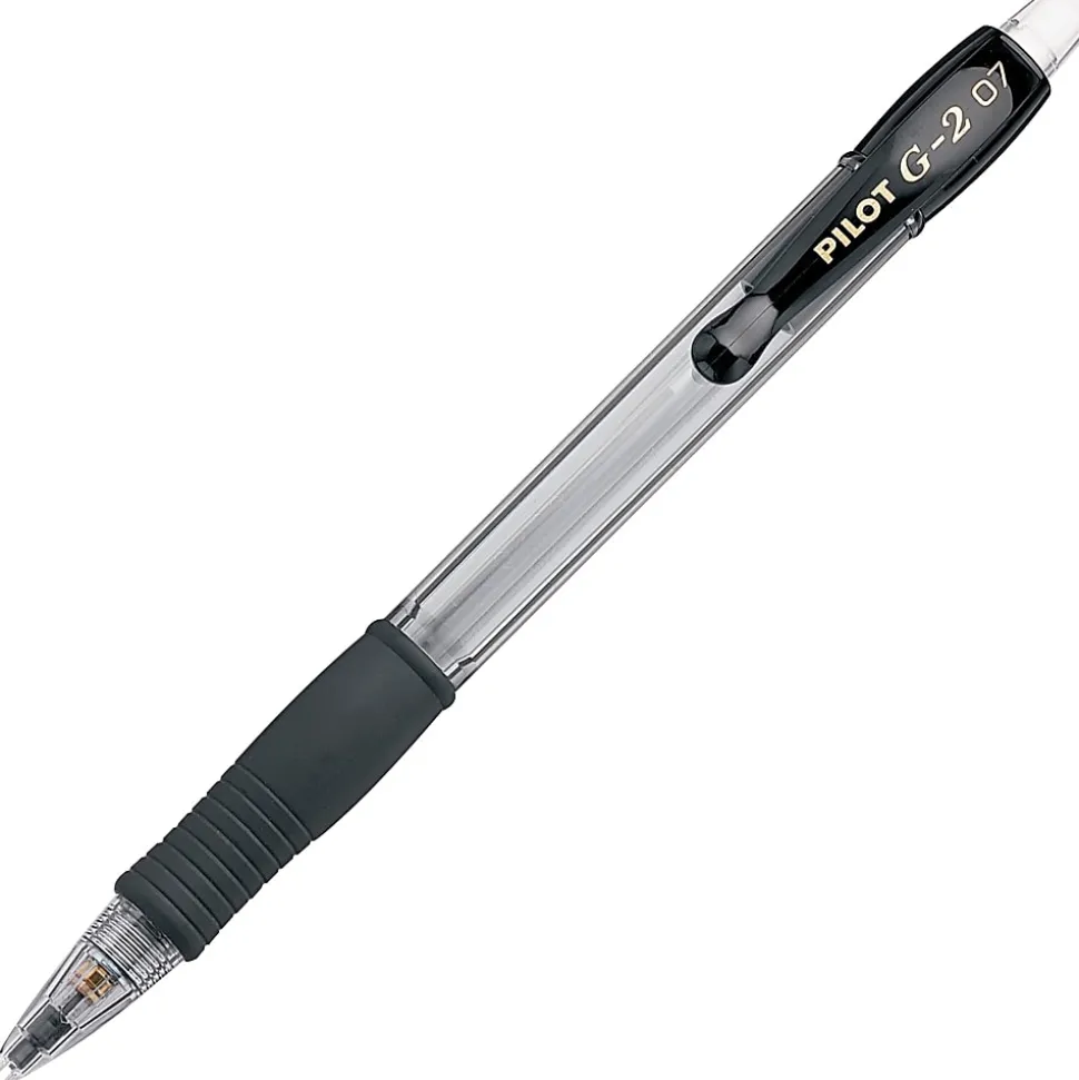 Pilot® G-2™ Mechanical Pencils, 0.7 mm, Clear Barrel, Pack Of 12