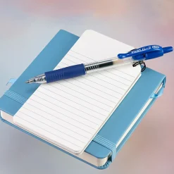 Pilot G2 Premium Gel Roller Pens, Ultra-Fine Point, 0.38 mm, Clear Barrels, Blue Ink, Pack Of 4 Pens