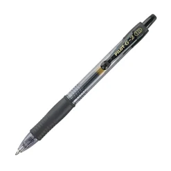 Pilot G2 Premium Gel Roller Pen, Bold Point, 1.0 mm, Black Barrel, Black Ink, Pack Of 12