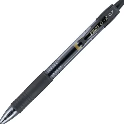 Pilot G2 Retractable Gel Pens, Fine Point, 0.7 mm, Black Barrel, Black Ink, Pack Of 36 Pens