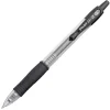 Pilot G2 Retractable Gel Pens, Ultra Fine Point, 0.38 mm, Clear Barrels, Black Ink, Pack Of 12