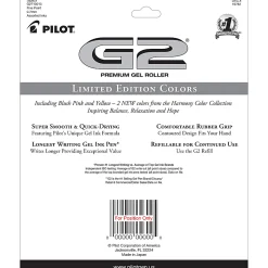 Pilot G2 Retractable Premium Gel Pens, Fine Point, 0.7mm, Assorted Inks, Pack of 10 Pens (Limited Edition)
