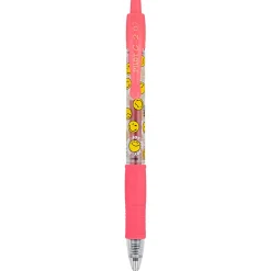 Pilot G2 | SmileyWorld Gel Pen, Fine Point, 0.7mm, Salmon Ink, Single Pen