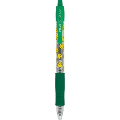Pilot G2 | SmileyWorld Gel Pen, Fine Point, 0.7mm, Green Ink, Single Pen