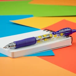 Pilot G2 | SmileyWorld Gel Pen, Fine Point, 0.7mm, Iris Blue Ink, Single Pen
