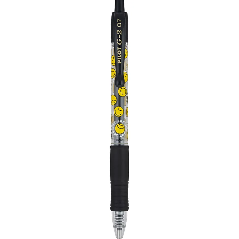 Pilot G2 | SmileyWorld Gel Pen, Fine Point, 0.7mm, Red Ink, Single Pen