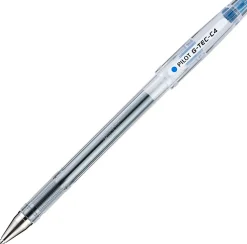 Pilot G-Tec-C Gel Pen, Ultra Fine Point, 0.4 mm, Translucent Barrel, Blue Ink