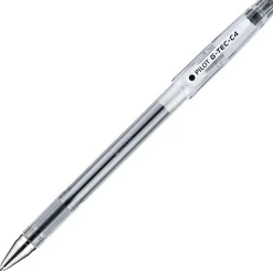 Pilot G-Tec-C Gel Pen, Ultra Fine Point, 0.4 mm, Translucent Barrel, Black Ink