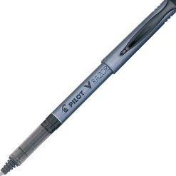 Pilot® Liquid Ink Razor Point Pens, Extra-Fine Point, 0.3 mm, Graphite Barrel, Black Ink, Pack Of 12 Pens