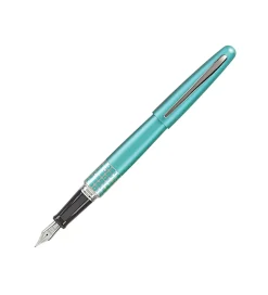Pilot® MR Retro Fountain Pen, Fine Point, Turquoise Dots Barrel, Black Ink